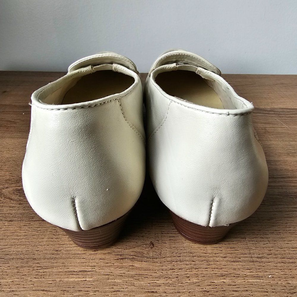 NEVER WORN SOFT SPOTS BONE WHITE GENUINE LEATHER LOAFERS SIZE 9.5 & 10N - Picture 9 of 16